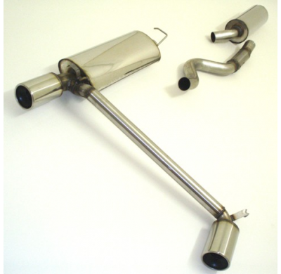 Sistema De Catback De 63,5 Mm Con Salida De Escape Izquierdo Y Derecho Friedrich Opel Kadett E  Año: 88-91 Cc/Hatchback  2.0l 16