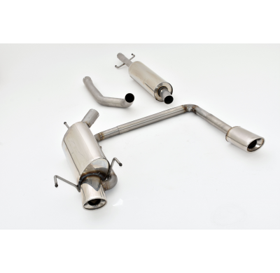 Sistema De Catback De 63,5 Mm Con Salida De Escape Izquierdo Y Derecho Friedrich Opel Corsa C  Año: 2000-2006  1.0l 12v 43/44kw