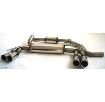 Sistema De Catback De 63,5 Mm Con Salida De Escape Izquierdo Y Derecho Friedrich Opel Corsa D Opc  Desde Año: 2007  1.6l Turbo 1