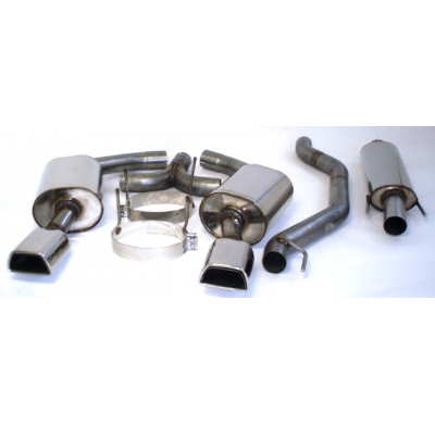 Catback-System De 76 Mm Con Salida De Escape Izquierdo Y Derecho Friedrich Opel Vectra C  Desde Año: 2002 Gts  2.0l Turbo 129kw