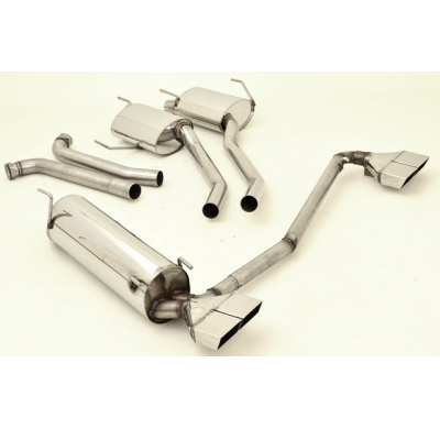 Sistema De Catback De 63,5 Mm Con Salida De Escape Izquierdo Y Derecho Friedrich Opel Omega B  Año: 09/99-2003 Caravan  2.5l V6