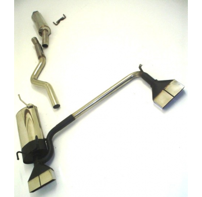 Sistema De Catback De 63,5 Mm Con Salida De Escape Izquierdo Y Derecho Friedrich Opel Astra F   Año: 91-98 Caravan  1.4l 44/60kw