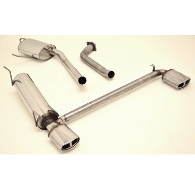 Sistema De Catback De 63,5 Mm Con Salida De Escape Izquierdo Y Derecho Friedrich Opel Omega B  Año: 09/99-2003 Caravan  2.0l Dti