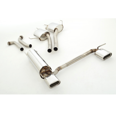 Sistema De Catback De 63,5 Mm Con Salida De Escape Izquierdo Y Derecho Friedrich Opel Omega B  Año: 94-08/99 Sedan  2.5l V6 125k