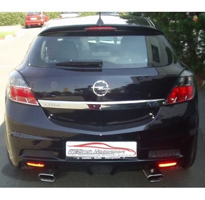 Sistema De Catback De 63,5 Mm Con Salida De Escape Izquierdo Y Derecho Friedrich Opel Astra H Gtc Opc  Desde Año: 2005  2.0l Tur