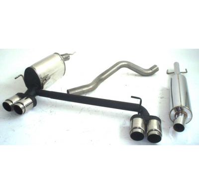 Sistema De Catback De 63,5 Mm Con Salida De Escape Izquierdo Y Derecho Friedrich Opel Meriva a  Año: 2003-2010  1.3l Cdti 55 Kw