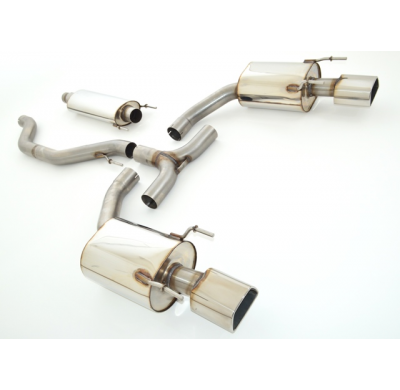 Catback-System De 76 Mm Con Salida De Escape Izquierdo Y Derecho Friedrich Opel Vectra C  Desde Año: 2005 Gts Opc  2.8l V6 Turbo