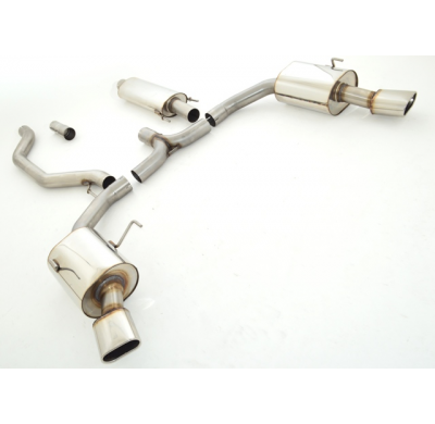 Catback-System De 76 Mm Con Salida De Escape Izquierdo Y Derecho Friedrich Opel Vectra C  Desde Año: 2003 Caravan  1.6l 16v 77kw