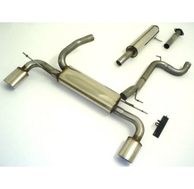 Sistema De Catback De 63,5 Mm Con Salida De Escape Izquierdo Y Derecho Friedrich Ford Focus Ii Da3/Db3  Desde Año: 2004-10/2007