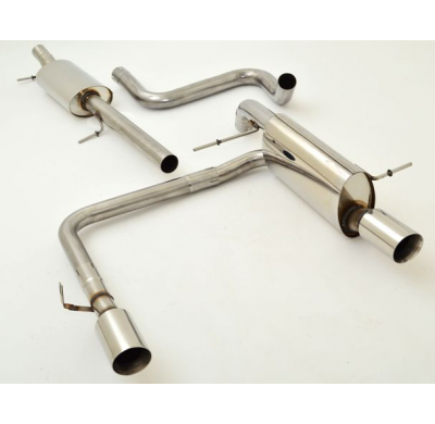 Sistema De Catback De 63,5 Mm Con Salida De Escape Izquierdo Y Derecho Friedrich Ford Fiesta Ja8  Año: 10/2008-12/2012  1.4l Tdc