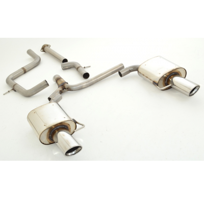 Sistema De Catback De 63,5 Mm Con Salida De Escape Izquierdo Y Derecho Friedrich Ford S-Max  Año: 2008-05/2010  2.2l Tdci 129kw