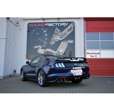 Catback-System De 76 Mm Con Salida De Escape Izquierdo Y Derecho Friedrich Ford Mustang Vi Coupe & Cabrio  Desde Año: 06/2017  5