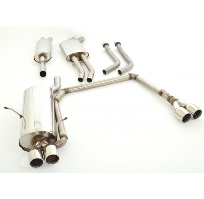 Sistema De Catback De 63,5 Mm Con Salida De Escape Izquierdo Y Derecho Friedrich Bmw 3er E46  Año: 98-2000 Sedan, Coupe & Tourin