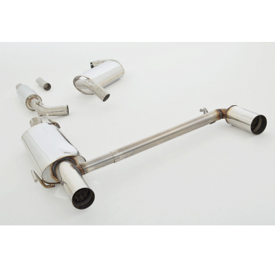 Sistema De Catback De 63,5 Mm Con Salida De Escape Izquierdo Y Derecho Friedrich Vw Golf Iii & Cabrio  Año: 91-98 / Hatchback &