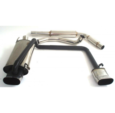 Sistema De Catback De 63,5 Mm Con Salida De Escape Izquierdo Y Derecho Friedrich Vw Polo 6n / 6n2  Año: 94-2001 Hatchback  1.0l