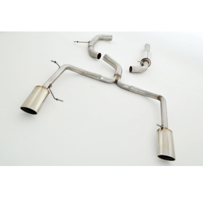 Catback-System De 76 Mm Con Salida De Escape Izquierdo Y Derecho Friedrich Vw Passat 3c B6  Año: 2005-2010 Sedan (2wd)  1.4l Tsi