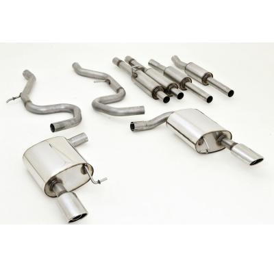 Sistema De Catback De 2x55 Mm Con Salida De Escape Izquierdo Y Derecho Friedrich Vw Cc  Desde Año: 2012-2016 4motion  3.6l V6 Fs