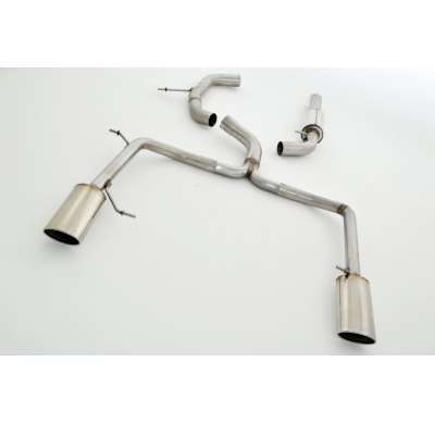 Catback-System De 76 Mm Con Salida De Escape Izquierdo Y Derecho Friedrich Vw Passat 3c B7  Desde Año: 11/2010 Sedan (2wd)  1.4l