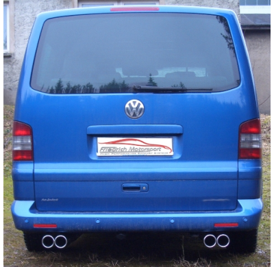 Sistema De Catback De 63,5 Mm Con Salida De Escape Izquierdo Y Derecho Friedrich Vw T4 Bus  Año: 90- 2003 Modelo Largo (2wd)  1.