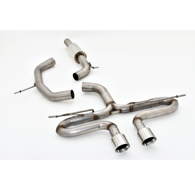 Catback-System De 76 Mm Con Salida De Escape Izquierdo Y Derecho Friedrich Vw Golf V  Año: 2003-2008 2wd  1.4l 16v 55/59kw / 1.4