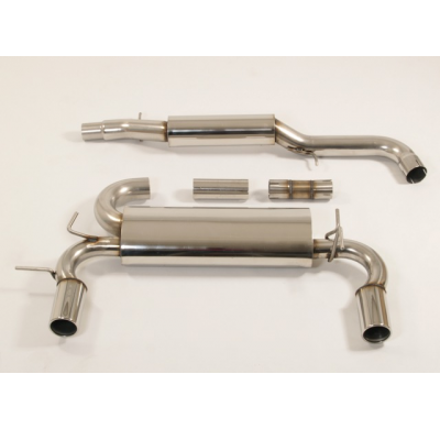 Catback-System De 76 Mm Con Salida De Escape Izquierdo Y Derecho Friedrich Vw Golf Iv  Año: 2002-2003 R32  3.2l V6 177kw