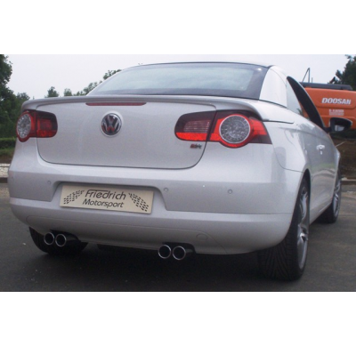 Sistema De Catback De 63,5 Mm Con Salida De Escape Izquierdo Y Derecho Friedrich Vw Eos  Desde Año: 2006 2wd  1.4l Tsi 90/118kw