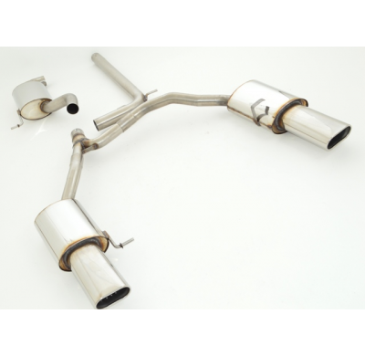 Sistema De Catback De 63,5 Mm Con Salida De Escape Izquierdo Y Derecho Friedrich Vw Golf Vi Variant  Desde Año: 2009  1.2l Tsi 6