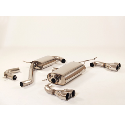 Sistema De Catback De 63,5 Mm Con Salida De Escape Izquierdo Y Derecho Friedrich Vw Scirocco Iii  Año: 2008-04/2014  1.4l Tsi 90