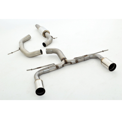 Catback-System De 76 Mm Con Salida De Escape Izquierdo Y Derecho Friedrich Vw Scirocco Iii  Año: 2008-04/2014  1.4l Tsi 90/118kw