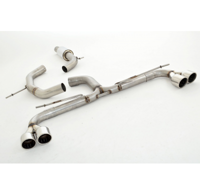 Catback-System De 76 Mm Con Salida De Escape Izquierdo Y Derecho Friedrich Vw Scirocco Iii  Año: 2008-04/2014  1.4l Tsi 90/118kw