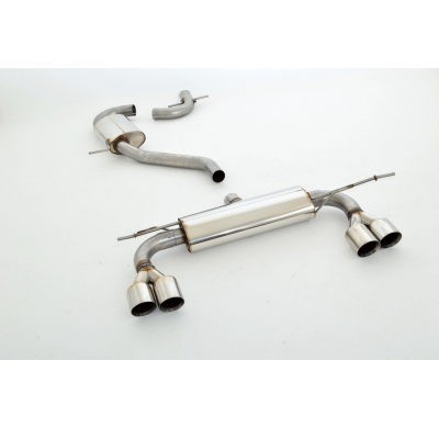 Sistema De Catback De 63,5 Mm Con Salida De Escape Izquierdo Y Derecho Friedrich Vw Scirocco Iii  Año: 2008-04/2014  1.4l Tsi 90