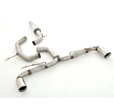 Catback-System De 76 Mm Con Salida De Escape Izquierdo Y Derecho Friedrich Vw Golf Vi  Año: 10/2008-2012 2wd  2.0l Tdi 81/103kw