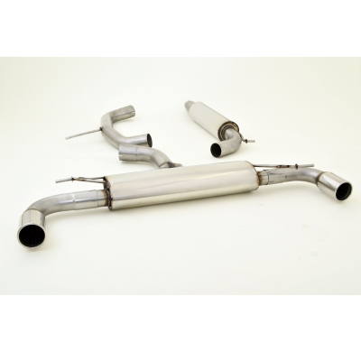 Catback-System De 76 Mm Con Salida De Escape Izquierdo Y Derecho Friedrich Vw Golf Vi Gti Cabrio  Desde Año: 04/2012 2wd  2.0l T