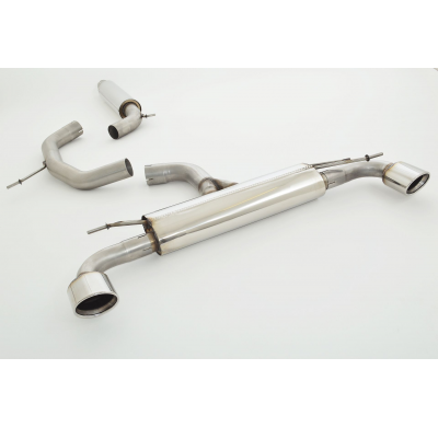 Catback-System De 76 Mm Con Salida De Escape Izquierdo Y Derecho Friedrich Vw Golf Vi R Cabrio  Año: 02/2013-2015 2wd  2.0l Tsi