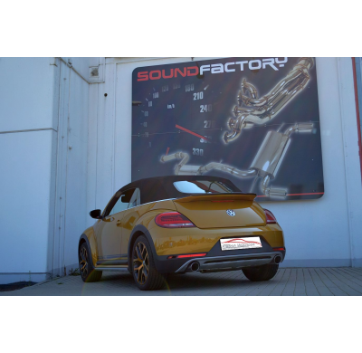 Sistema De Catback De 63,5 Mm Con Salida De Escape Izquierdo Y Derecho Friedrich Vw Beetle 5c & Cabrio Incluido Dune  Desde Año: