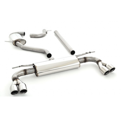 Sistema De Catback De 63,5 Mm Con Salida De Escape Izquierdo Y Derecho Friedrich Vw Golf Vii  Año: 08/2012-02/2017 2wd  1.4l Tsi