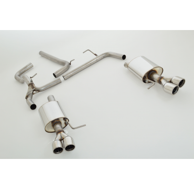 Sistema De Catback De 63,5 Mm Con Salida De Escape Izquierdo Y Derecho Friedrich Vw Golf Vii Variant  Año: 2013-2017 2wd  1.6l T