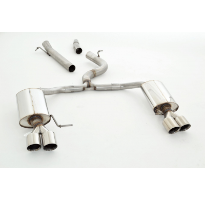 Catback-System De 76 Mm Con Salida De Escape Izquierdo Y Derecho Friedrich Vw Golf Vii Variant Alltrack  Desde Año: 01/2015 4mot