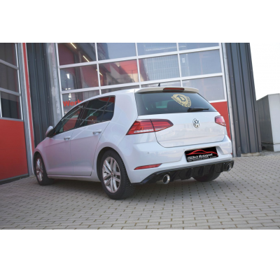 Sistema De Catback De 63,5 Mm Con Salida De Escape Izquierdo Y Derecho Friedrich Vw Golf Vii  Año: 03/2017- 2wd  1.6l Tdi 85kw