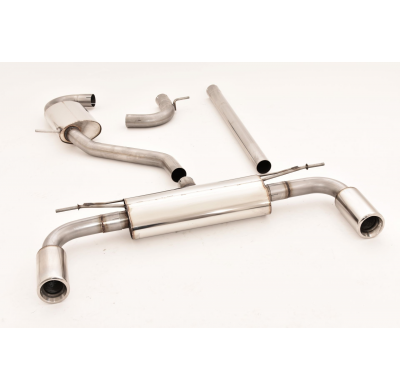Sistema De Catback De 63,5 Mm Con Salida De Escape Izquierdo Y Derecho Friedrich Vw Golf Vii  Desde Año: 03/2017- 2wd  1.4l Tsi