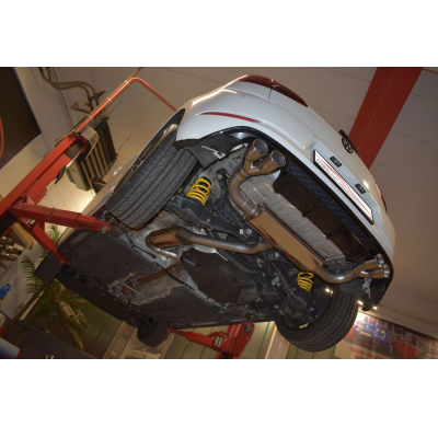 Sistema De Catback De 63,5 Mm Con Salida De Escape Izquierdo Y Derecho Friedrich Vw Golf Vii  Desde Año: 03/2017- 2wd  1.4l Tsi