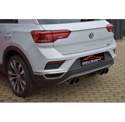 Catback-System De 76 Mm Con Salida De Escape Izquierdo Y Derecho Friedrich Vw T-Roc 4motion  Año: 11/2017-08/2018  2.0l Tsi 140k