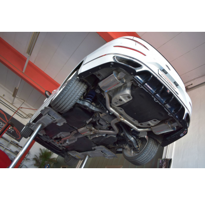 Sistema De Catback De 76 Mm Con Salida De Escape Izquierdo Y Derecho Con Control De Aleta Original Friedrich Vw Arteon 3h 4motio