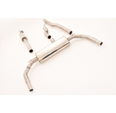 Catback-System De 76 Mm Con Salida De Escape Izquierdo Y Derecho Friedrich Mercedes C/X117 Cla-Klasse Coupe & Shooting Brake  Añ