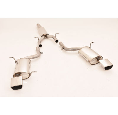 Catback-System De 76 Mm Con Salida De Escape Izquierdo Y Derecho Friedrich Mercedes R172 Slk  Año: 03/2011-04/2015  Slk 200 135k