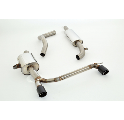 Catback-System De 76 Mm Con Salida De Escape Izquierdo Y Derecho Friedrich Renault Megane Iii (Typ Z) Cabrio (Cc) Incluido Gt  D