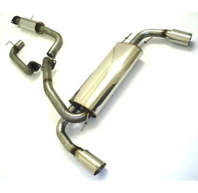 Catback-System De 76 Mm Con Salida De Escape Izquierdo Y Derecho Friedrich Mazda 3 Mps (Bl) Hatchback  Desde Año: 10/2009 2.3l T