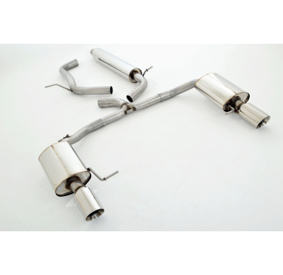 Sistema De Catback De 63,5 Mm Con Salida De Escape Izquierdo Y Derecho Friedrich Skoda Octavia Rs 5e  Desde Año: 2013 Sedan & Co