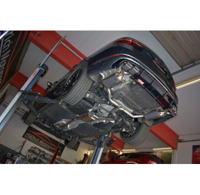 Sistema De Catback De 76 Mm Con Salida De Escape Izquierdo Y Derecho Con Control De Aleta Original Friedrich Skoda Superb 3v (3t