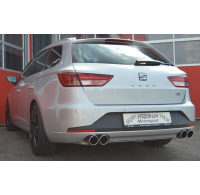 Catback-System De 76 Mm Con Salida De Escape Izquierdo Y Derecho Friedrich Seat Leon 5f St Incluido Fr  Desde Año: 2013 2wd  2.0